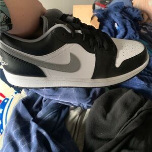 Nike Black and Gray Low-Top Sneakers